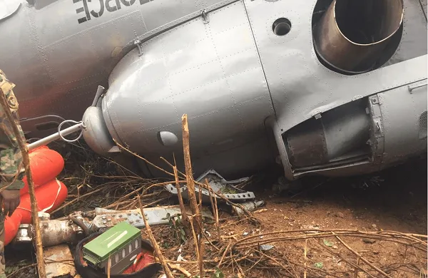 According to a Ghana helicopter crash report, the accident was caused by bad weather. According to a Ghana helicopter crash report, the accident was caused by bad weather.