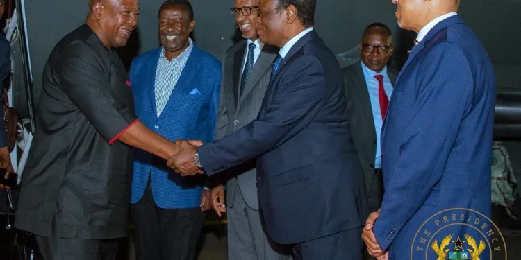 President Mahama arrives in Kenya for Jamhuri Day as guest of honour