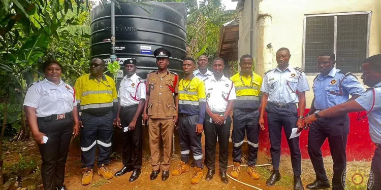 Newmont Gold Ghana hands over mechanized borehole to GNFS