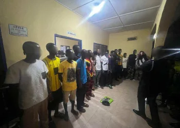 Police arrest 54 suspects in separate swoop operations in the Bono Region 