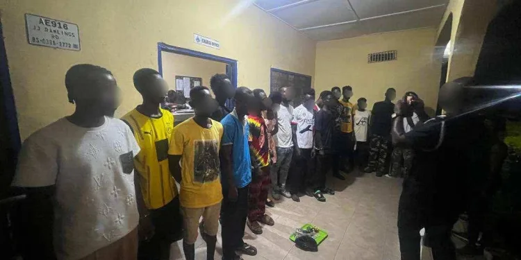 Police arrest 54 suspects in separate swoop operations in the Bono Region 