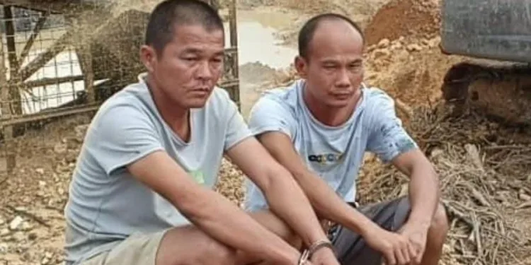 Two Chinese galamseyers arrested along Subri River at Western Region