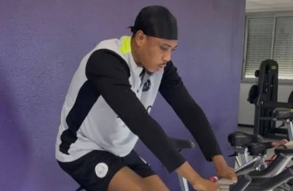 Black Stars’ Francis Abu begins gym work after fractured injury