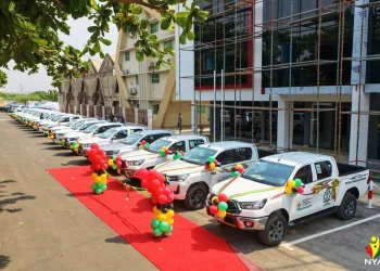 Gov’t hands over 16 Toyota Hilux vehicles to support National Apprenticeship Programme