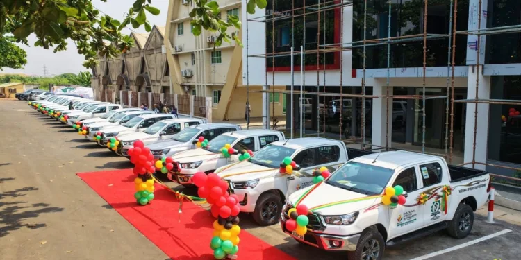 Gov’t hands over 16 Toyota Hilux vehicles to support National Apprenticeship Programme