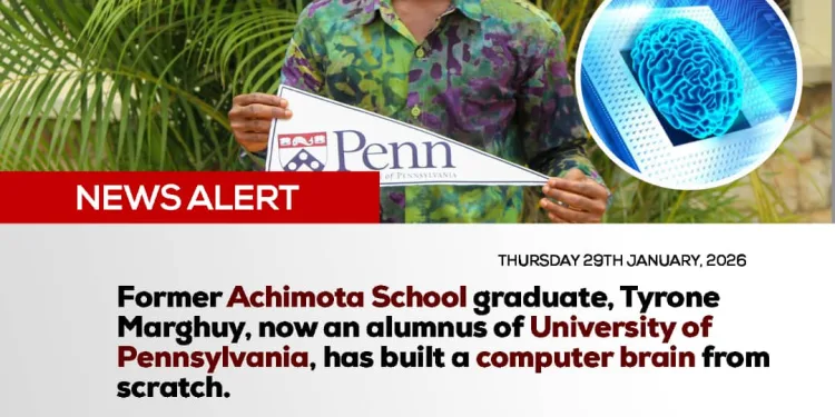 Tyrone Marhguy builds computer brain from scratch at University of Pennsylvania