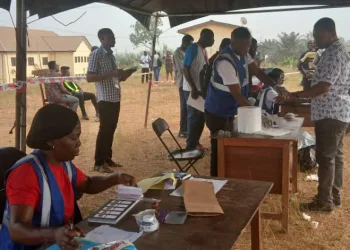 NPP presidential primary: Delegates cast ballot under calm atmosphere in Upper Denkyira East.