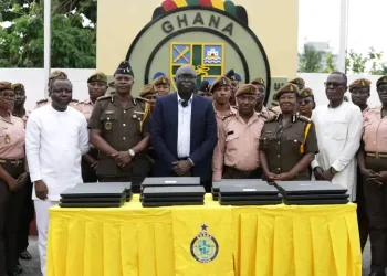 Leyden UK donates laptops to Ghana Prisons to boost inmate skills