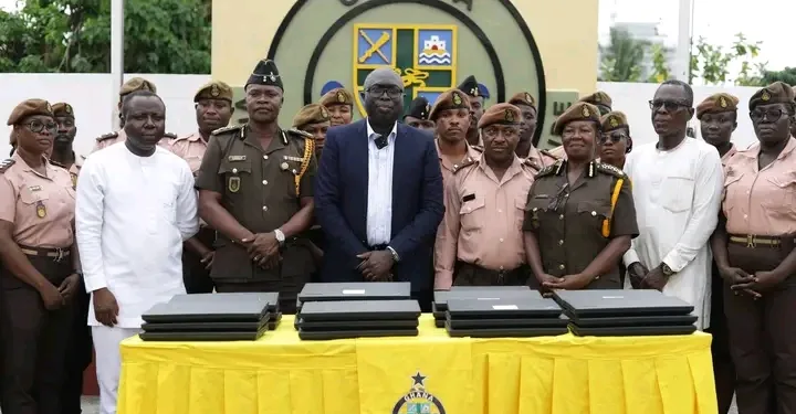 Leyden UK donates laptops to Ghana Prisons to boost inmate skills