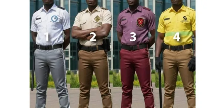 Police outlines approved uniform for private security
