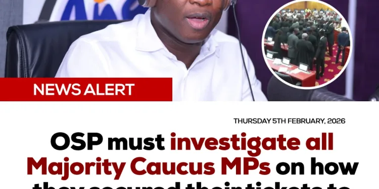 OSP must investigate all Majority Caucus MPs on how they won their seats – Saddick Adams