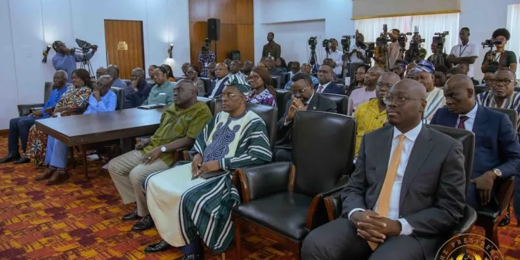 Prez. Mahama swears in advisory group on the economy