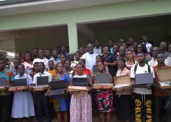 Agona East MP awards scholarships, laptops to 100 tertiary students