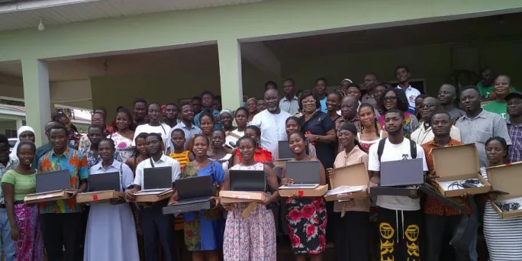 Agona East MP awards scholarships, laptops to 100 tertiary students