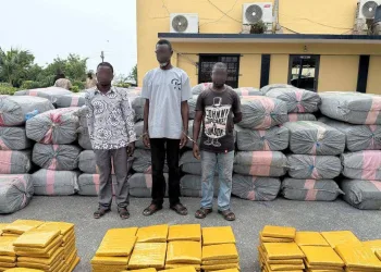 Police impounds 2 trucks of narcotics, 3 suspects arrested