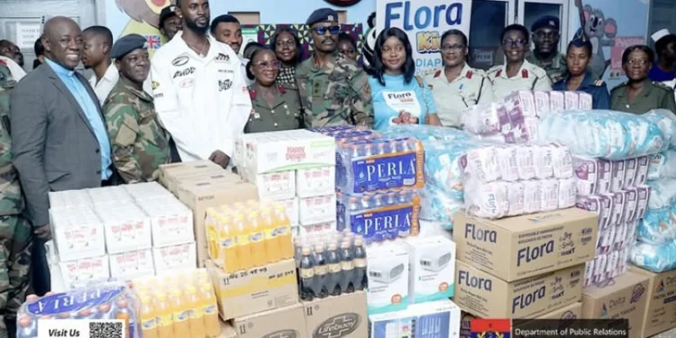 Black Sherif supports underprivileged mothers at 37 military hospital