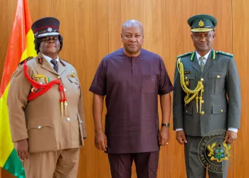 Mahama swears in new heads of Fire and Immigration Services