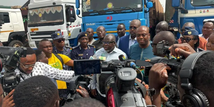 GRA seizes 12 trucks of smuggled cooking oil, tomato paste, and spaghetti in major transit fraud crackdown