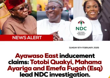 NDC’s Ayawaso East probe committee to submit findings on Feb 10