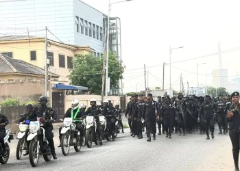 Police organize show of force ahead of Ayawaso East by-election