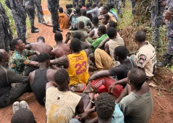 Police arrest 38 illegal miners at Ntoranang