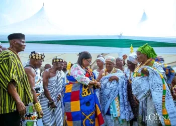 First Lady installed as Nkosuohemaa of Akroso-Asukawkaw Traditional Area