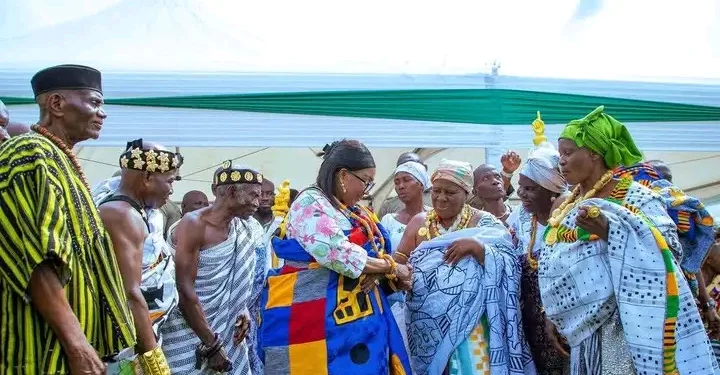 First Lady installed as Nkosuohemaa of Akroso-Asukawkaw Traditional Area