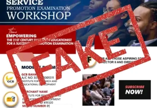 GES denounces ‘fake’ promotion examination workshop