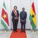 Ghana’s ambassador presents credentials to Suriname president