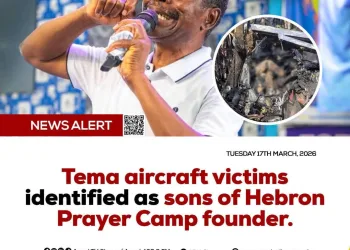 Tema aircraft victims identified as sons of Hebron Prayer Camp founder