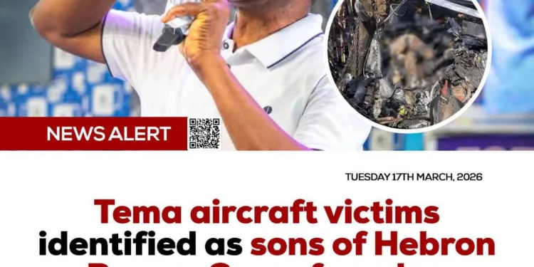 Tema aircraft victims identified as sons of Hebron Prayer Camp founder