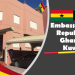 Reach out for guidance, support before departing Kuwait and Iraq – Ghana’s Embassy in Kuwait to nationals