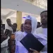 Agradaa makes first appearance in Church