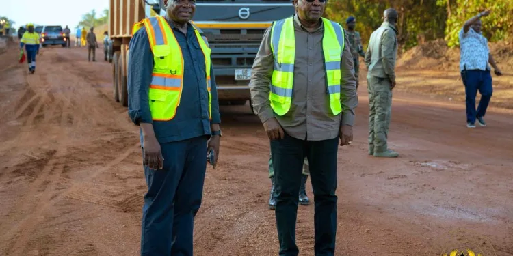 Jinijini–Sampa road to be fully asphalted and completed by 2027 – Mahama