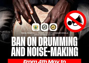 Ga Traditional Council bans noise-making from May 4 to June 4, 2026