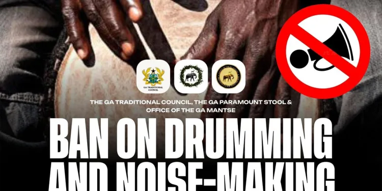 Ga Traditional Council bans noise-making from May 4 to June 4, 2026