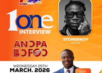 Stonebwoy set for exclusive interview on Angel FM/ TV’s Anopa Bofoo