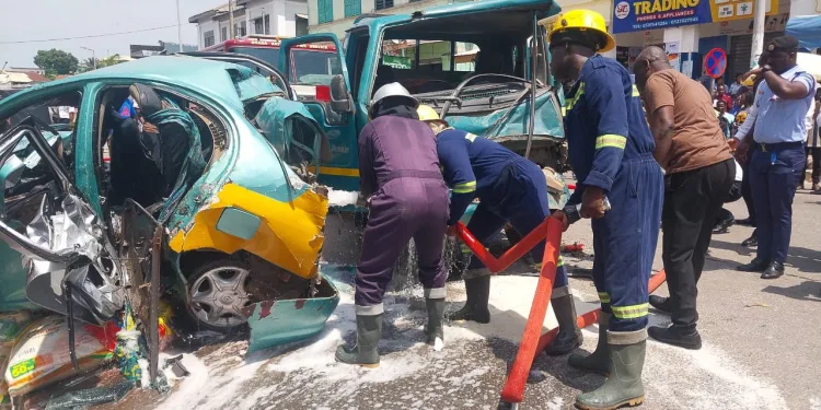 GNFS rescues four accident victims at Kotokuraba
