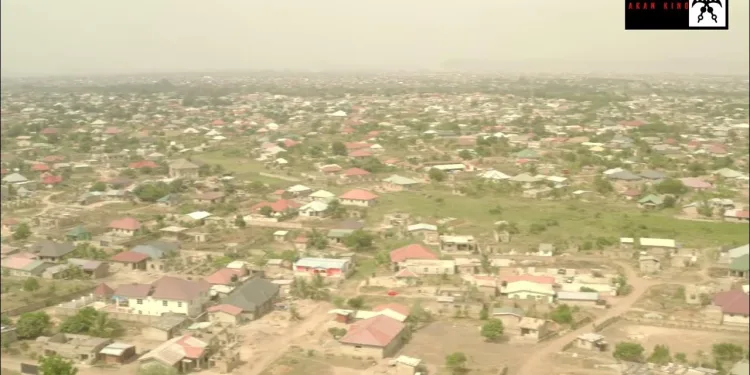 Aerial view of Ashalaja community