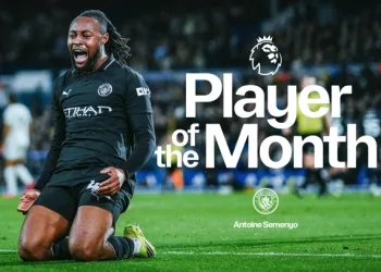Semenyo named Premier League Player of the Month for February 