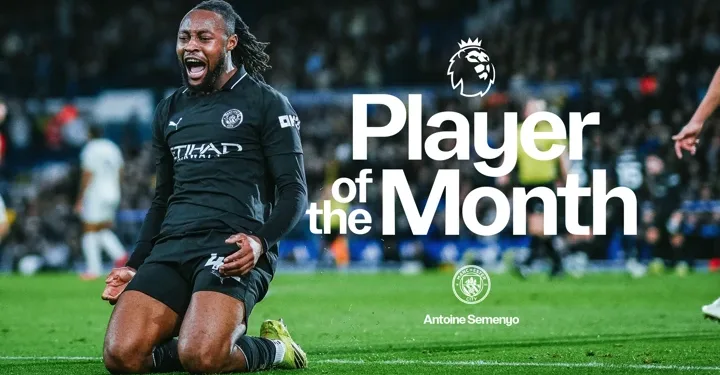 Semenyo named Premier League Player of the Month for February 