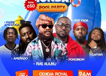 Ras Kuuku’s Puom Music to host pool party in support of Ghetto Youth Connect initiative