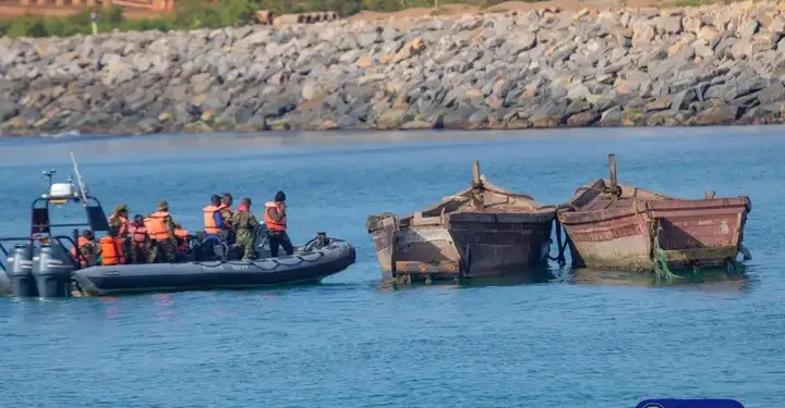 Ghana Navy confiscate eight unregistered boats in anti-fuel bunkering operation