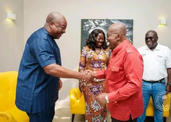 Photos: Akufo-Addo and Mahama share warm Easter holiday moment in Kwahu