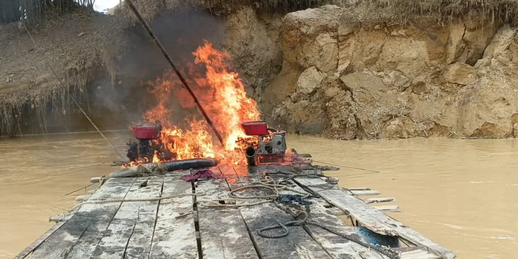 NAIMOS cracks down illegal mining along Ankobra River