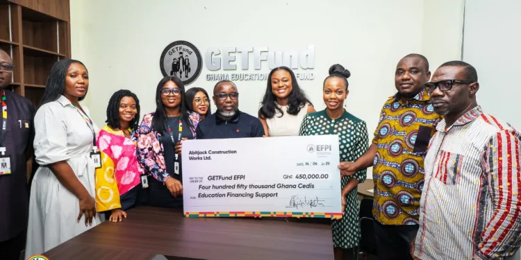 Abitjack supports GETFund with GHS 450,000 to enhance school infrastructure