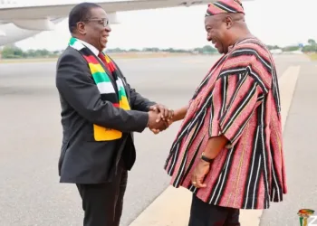 Zimbabwe’s President arrives in Ghana for 3-day working visit