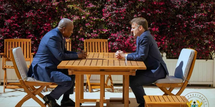Mahama, Macron discuss Accra-Kumasi expressway, AI and agriculture cooperation
