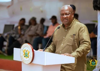 President Mahama cuts sod for 24-hour economy market in Bimbila