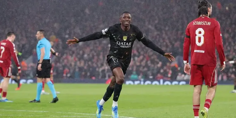 Dembele at the double as PSG knock Liverpool out again